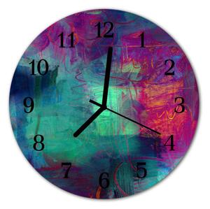 Zegar ścienny okrągły Kolorowy obraz