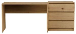 Nowoczesny komplet mebli biurko + komoda dąb artisan M6-M25