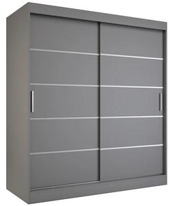 Szafa przesuwna antracyt 180 cm W1-W67