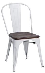 Emaga Krzesło Paris Wood białe sosna szczot
