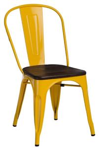 Emaga Krzesło Paris Wood żółte sosna szczot