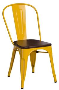 Emaga Krzesło Paris Wood żółte sosna orzech