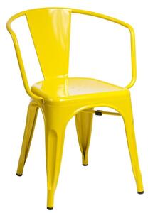 Emaga Krzesło Paris Arms żółte inspirowane Tol ix