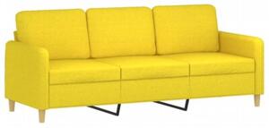 Sofa 3-osobowa z podnÃ³Å¼kiem, jasnoÅ¼Ã³Åty, 180 cm, tkaninÄ