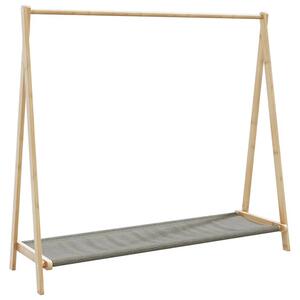 Minimalistyczny na ubrania wieszak z półką H5-F29