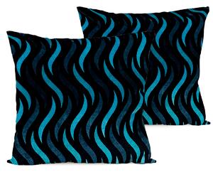 Poszewka na poduszkę Wave mikroflanel, 40 x 40 cm, komplet 2 szt., 40 x 40 cm