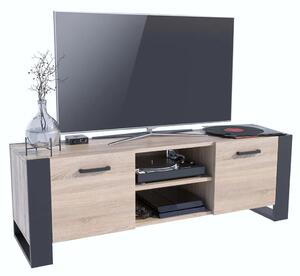 Industrialna szafka pod telewizor dąb sonoma 150 cm L7-C29