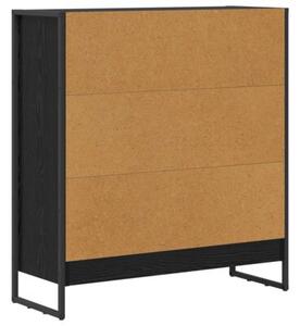 Szafka na książki czarny dąb 80 x 30 x 86,5 cm