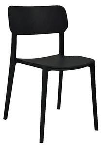 Czarne industrialne krzesło loft K7-L08