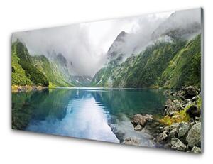 Obraz Szklany Góra Jezioro Krajobraz