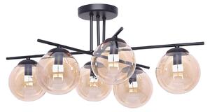 Bursztynowa nowoczesna duża lampa sufitowa - A218 E2-E01