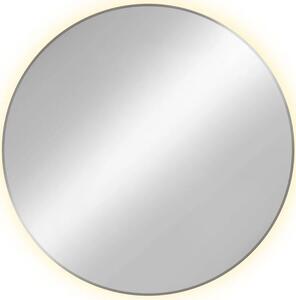 Srebrne okrągłe lustro led F2-H46