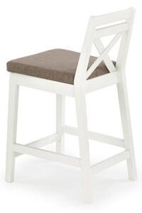 Wysokie krzesło barowe Drewniane do kuchni i jadalni Białe TOKERS
