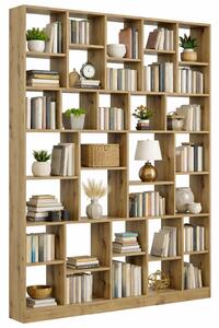 Duży regał biblioteczka na ścianę dąb artisan M5-W48