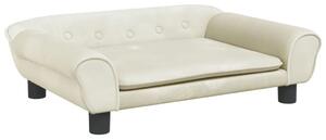 Kremowa sofa dziecięca z aksamitu N1-W02