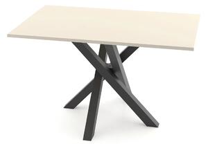 Kaszmirowy prostokątny stół z nogami X K2-B52