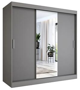 Szafa przesuwna antracyt 200 cm M7-T51