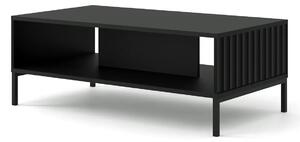 Lamelowy stolik kawowy glamour czarny mat H7-Z71