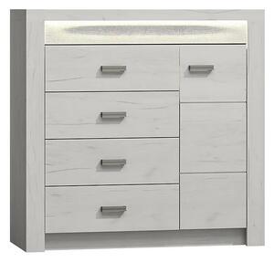Komoda do salonu kraft biały P6-D35