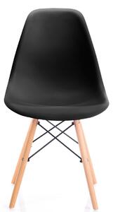 Krzesło Skandynawskie Czarne MARGOT