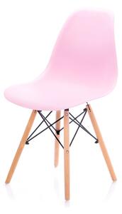 Krzesło Skandynawskie Różowe MARGOT