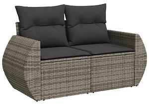 Szara dwuosobowa sofa ogrodowa H6-B99