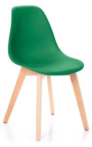 Nowoczesne Krzesło Zielone MIRANO