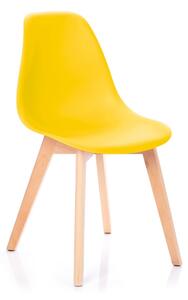 Nowoczesne Krzesło Żółte MIRANO