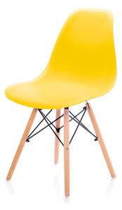 Krzesło Skandynawskie Żółte MARGOT
