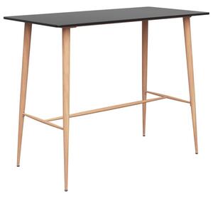 Stolik barowy, czarny, 120x60x105 cm