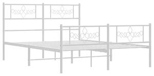 Białe metalowe łóżko loftowe 120x200 cm C1-D86