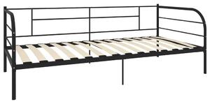 Czarne metalowe łózko 90x200 cm L7-T87