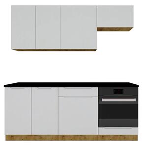 Komplet mebli kuchennych dąb artisan + szary Z6-F54
