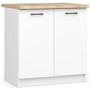 Biała Dolna Szafka Kuchenna 80 Cm B5-D38