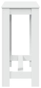 Stolik barowy, biały, 102x50x103,5 cm, materiał drewnopochodny