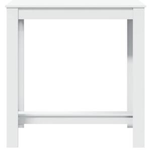Stolik barowy, biały, 102x50x103,5 cm, materiał drewnopochodny