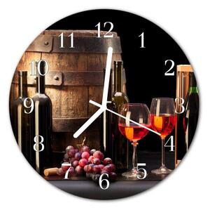 Zegar ścienny okrągły Beczka na wino