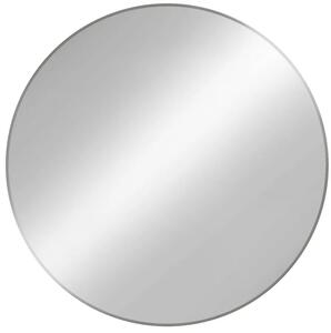 Srebrne okrągłe lustro ścienne E8-K26