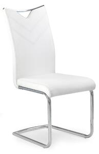 Tapicerowane krzesło do jadalni Eco skóra Białe TERENS