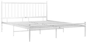 Białe metalowe łóżko małżeńskie 180x200 cm D2-N47