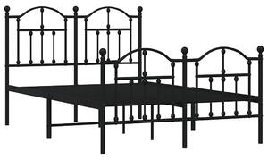 Czarne metalowe łóżko w stylu loftowym 120x200cm N6-Z65