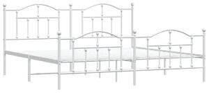 Białe metalowe łóżko industrialne 200x200 cm S6-F23