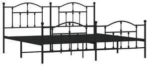Czarne metalowe łóżko loftowe 200x200cm T9-P29