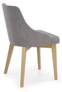 Krzesło drewniane nowoczesne do jadalni Ciemny popiel Dąb miodowy CAMILLA