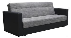 Wersalka rozkładana czarny + popielaty R2-L70