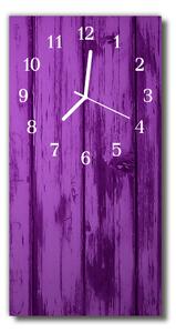 Zegar Szklany Pionowy Drewno purpurowy