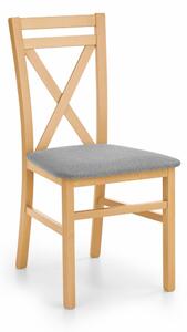 Drewniane krzesło z poduszką Klasyczne Dąb miodowy COOPER