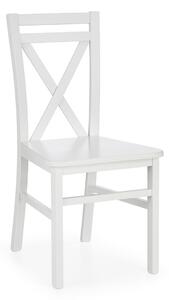 Drewniane krzesło do jadalni w stylu skandynawskim Białe COOPER