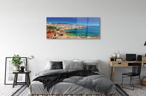 Obraz na szkle Hiszpania Plaża miasto wybrzeże