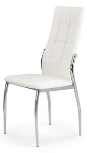Nowoczesne krzesło do jadalni wysokie z eco skóry Biały ASTRO